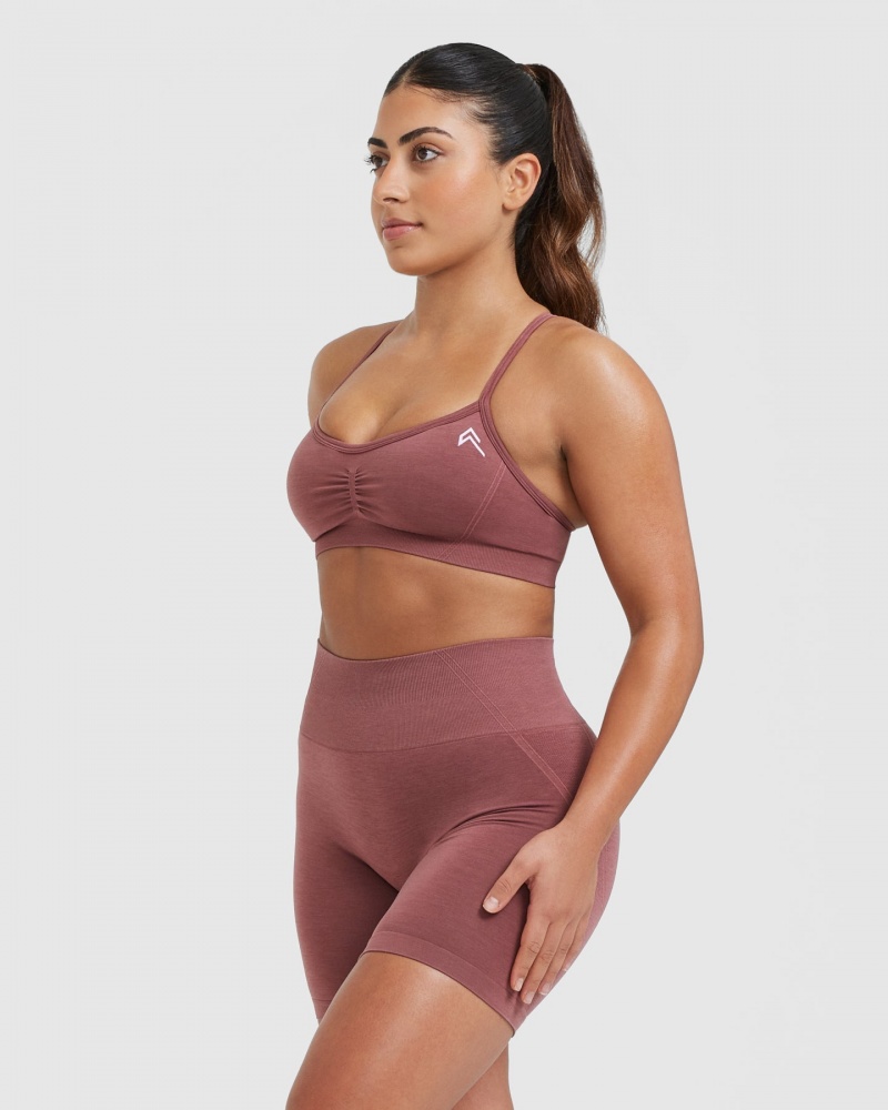 Oner Active Effortless Strappy Bralette Sports Bras Lyserød | 379-SLGIRN