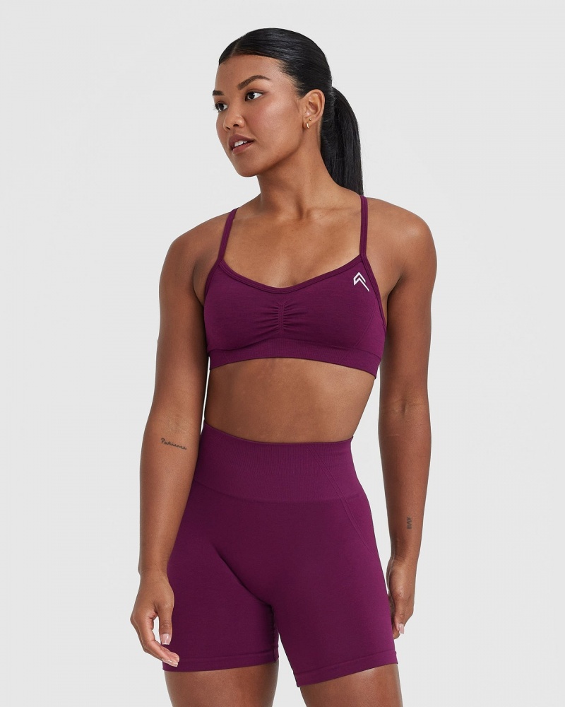 Oner Active Effortless Strappy Bralette Sports Bras Lilla | 938-SCJUPX