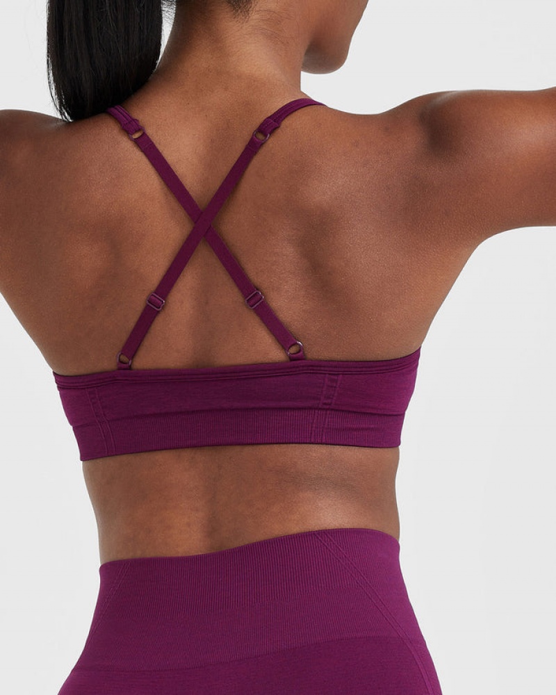 Oner Active Effortless Strappy Bralette Sports Bras Lilla | 938-SCJUPX