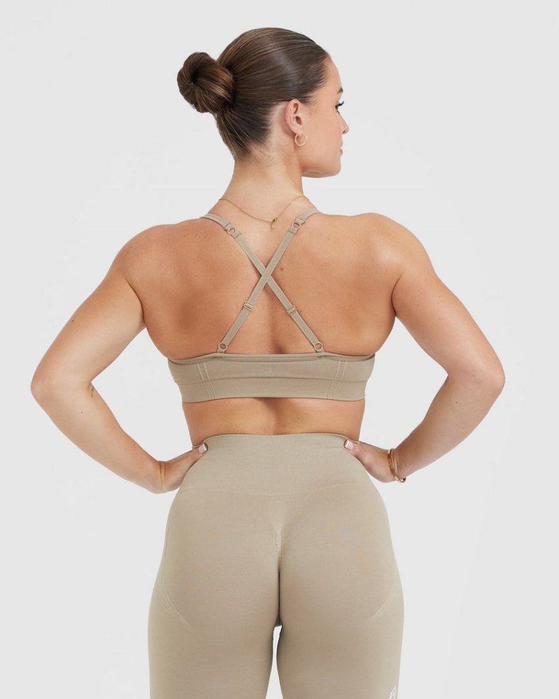 Oner Active Effortless Strappy Bralette Sports Bras Grå | 349-JOFWAP