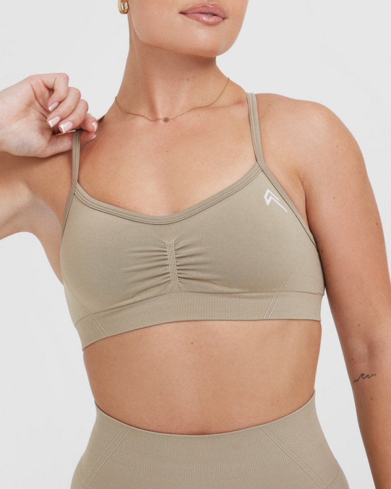 Oner Active Effortless Strappy Bralette Sports Bras Grå | 349-JOFWAP