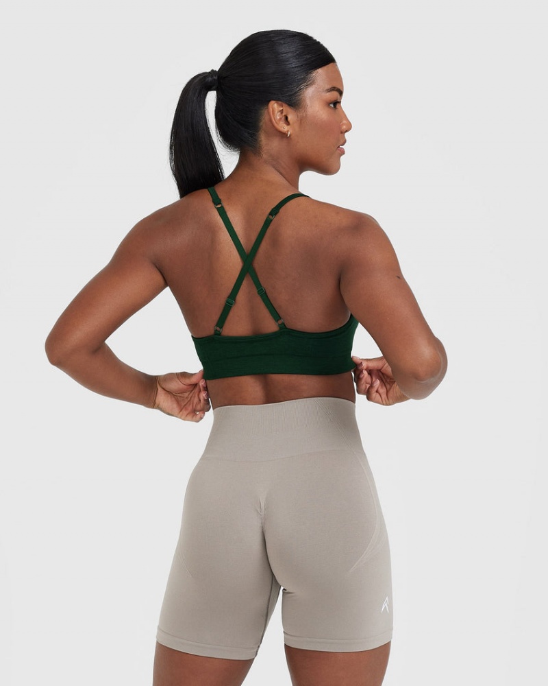 Oner Active Effortless Strappy Bralette Sports Bras Grøn | 896-EOJNLR