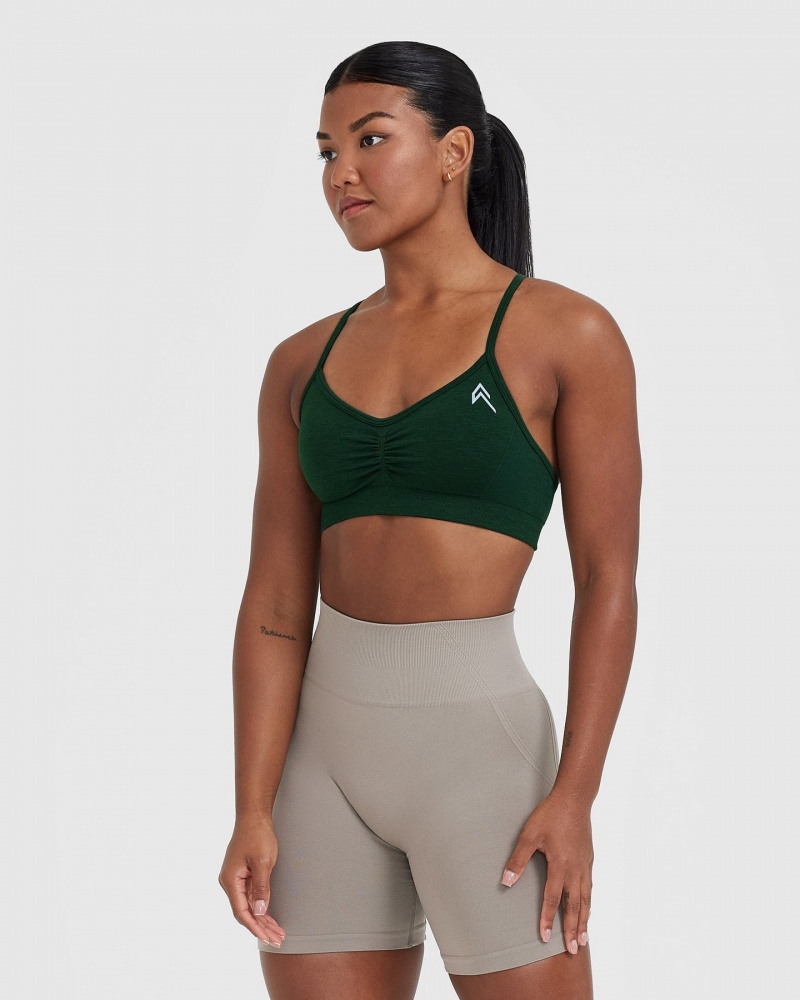 Oner Active Effortless Strappy Bralette Sports Bras Grøn | 896-EOJNLR