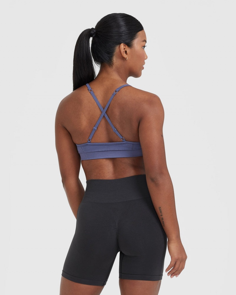 Oner Active Effortless Strappy Bralette Sports Bras Blå | 594-KCSWNU