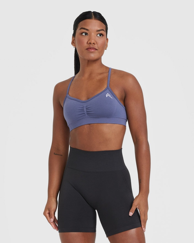 Oner Active Effortless Strappy Bralette Sports Bras Blå | 594-KCSWNU