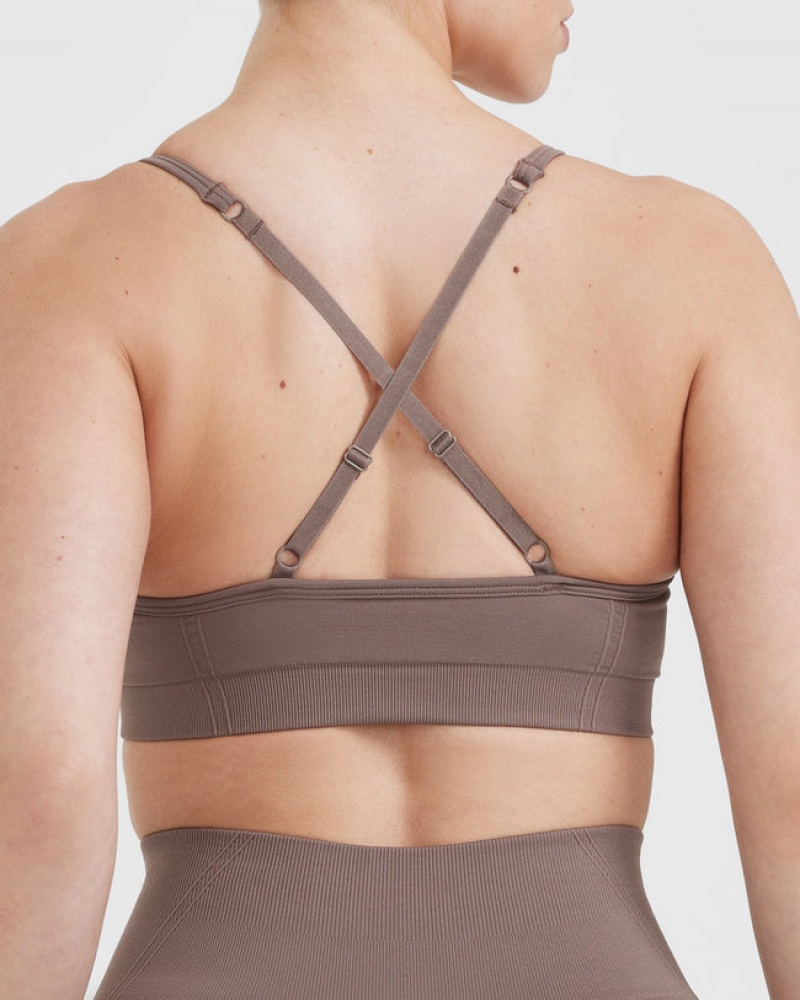 Oner Active Effortless Strappy Bralette Sports Bras Brune | 685-BPAZOS