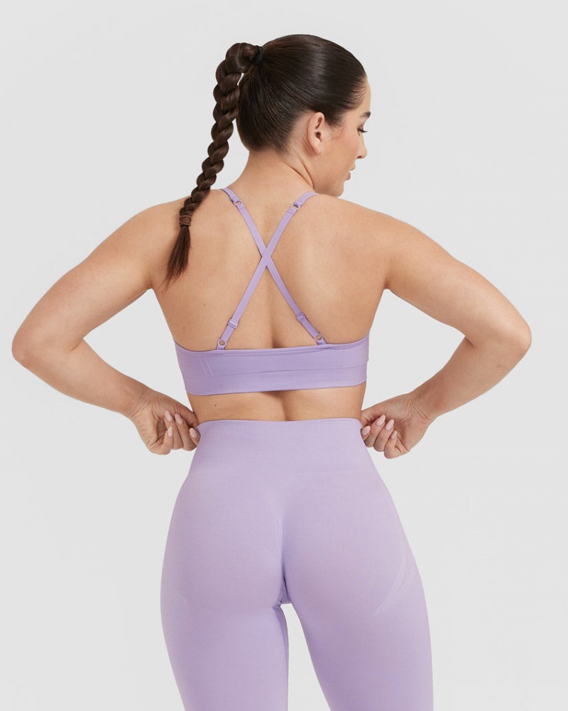 Oner Active Effortless Strappy Bralette Sports Bras Lilla | 973-ILTDNV