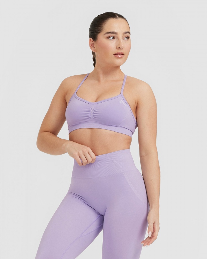 Oner Active Effortless Strappy Bralette Sports Bras Lilla | 973-ILTDNV