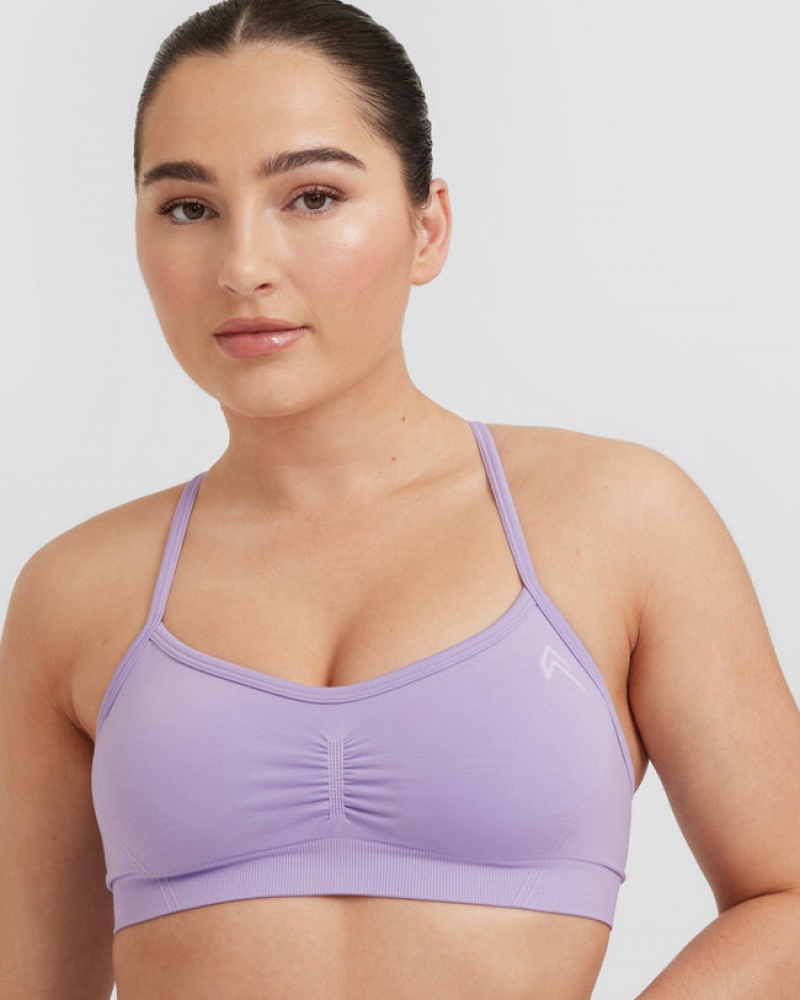 Oner Active Effortless Strappy Bralette Sports Bras Lilla | 973-ILTDNV