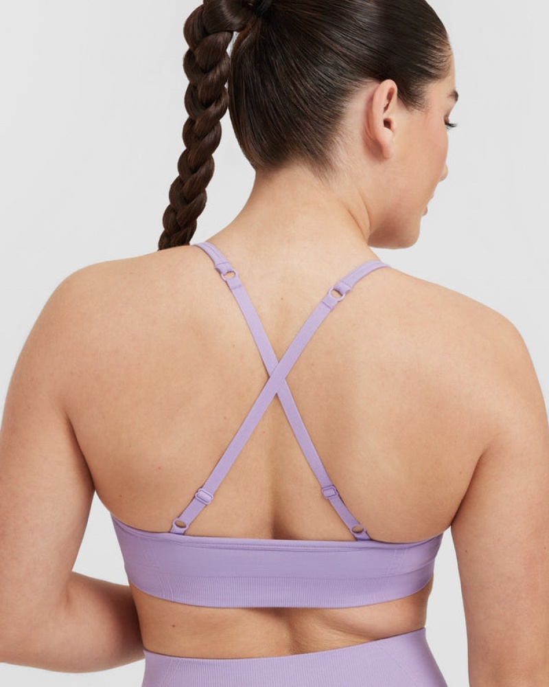 Oner Active Effortless Strappy Bralette Sports Bras Lilla | 973-ILTDNV