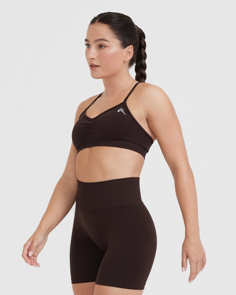 Oner Active Effortless Strappy Bralette Sports Bras Mørkegrå | 029-XJMPTW