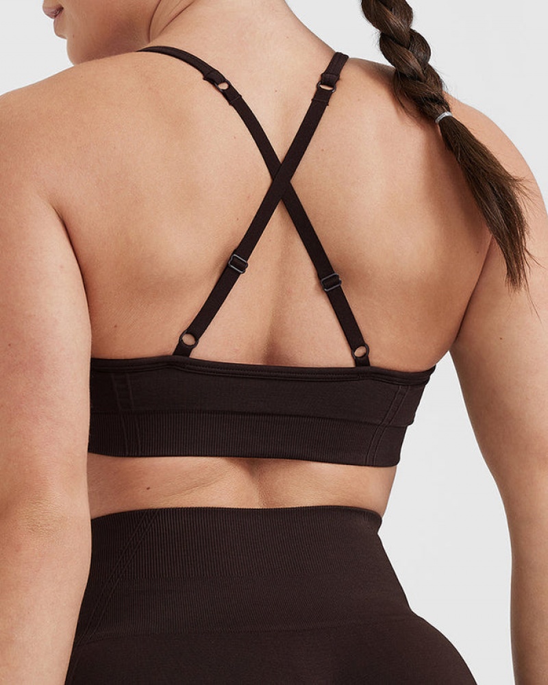 Oner Active Effortless Strappy Bralette Sports Bras Mørkegrå | 029-XJMPTW