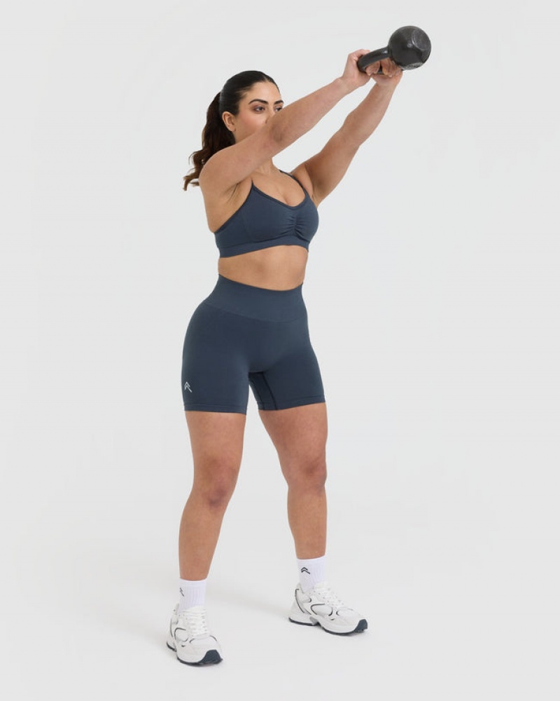 Oner Active Effortless Strappy Bralette Sports Bras Blå | 486-PGYQKU