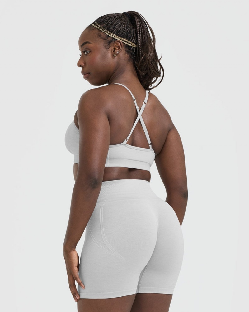 Oner Active Effortless Strappy Bralette Sports Bras Lysegrå | 193-OFIAXT