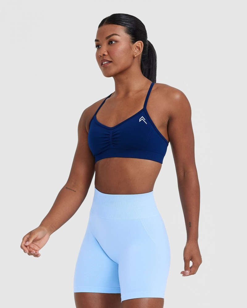 Oner Active Effortless Strappy Bralette Sports Bras Blå | 652-LGBMHY