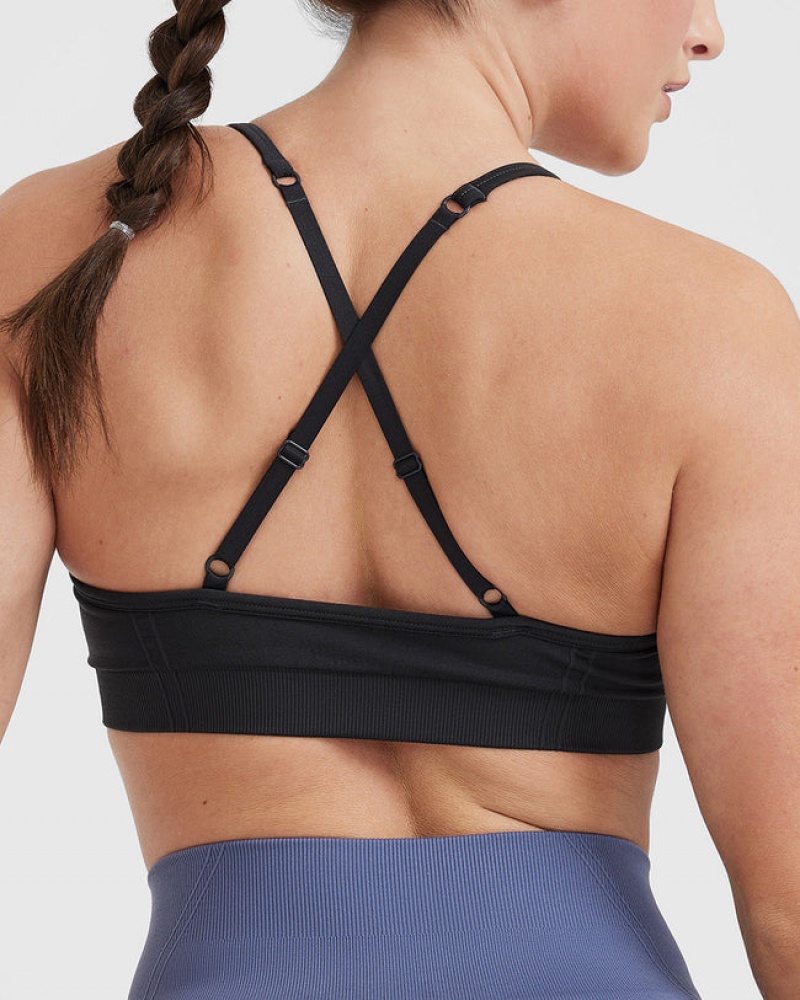 Oner Active Effortless Strappy Bralette Sports Bras Sort | 795-LTGFUM