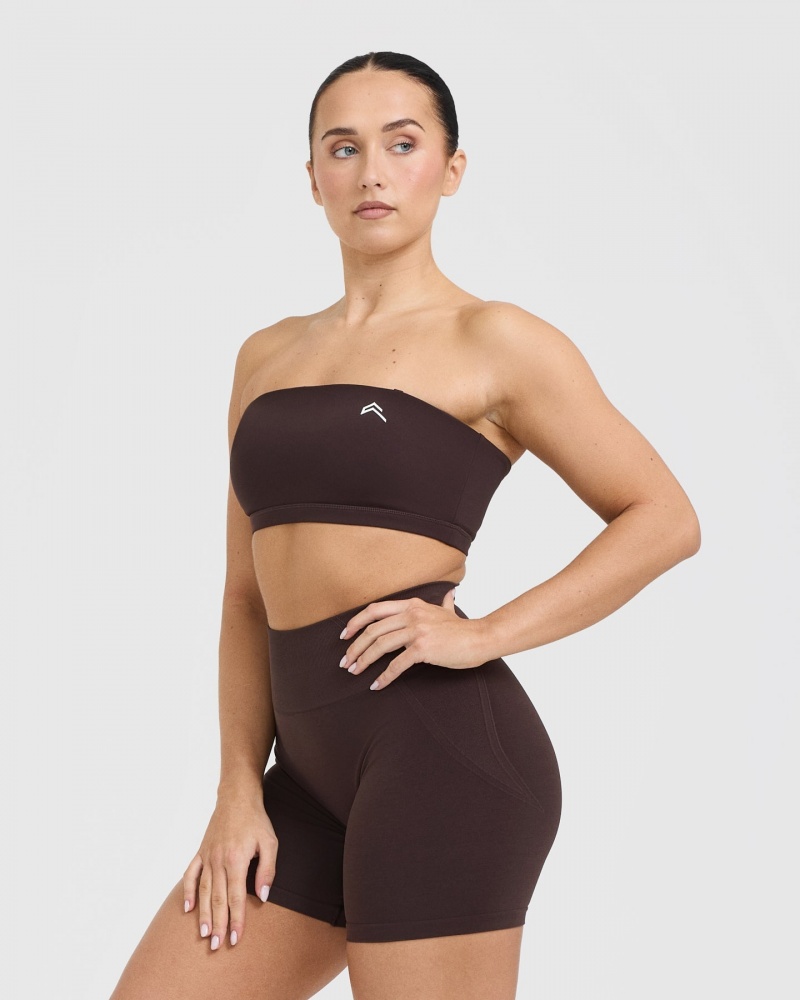 Oner Active Everyday Bandeau Bralette Sports Bras Lilla Brune | 542-IMXJFB