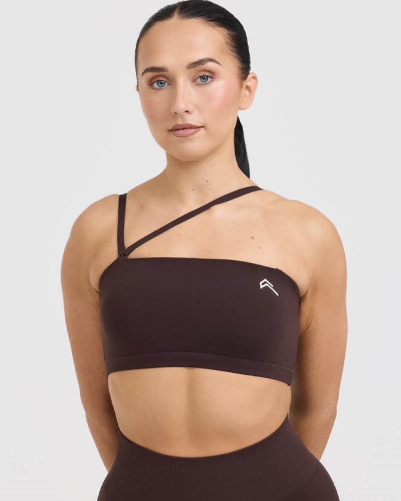 Oner Active Everyday Bandeau Bralette Sports Bras Lilla Brune | 542-IMXJFB