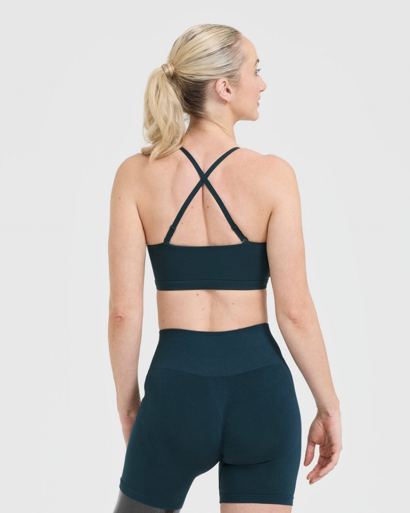 Oner Active Everyday Bandeau Bralette Sports Bras Blå | 925-YTXOWQ