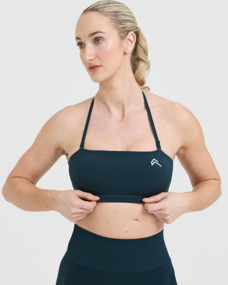 Oner Active Everyday Bandeau Bralette Sports Bras Blå | 925-YTXOWQ