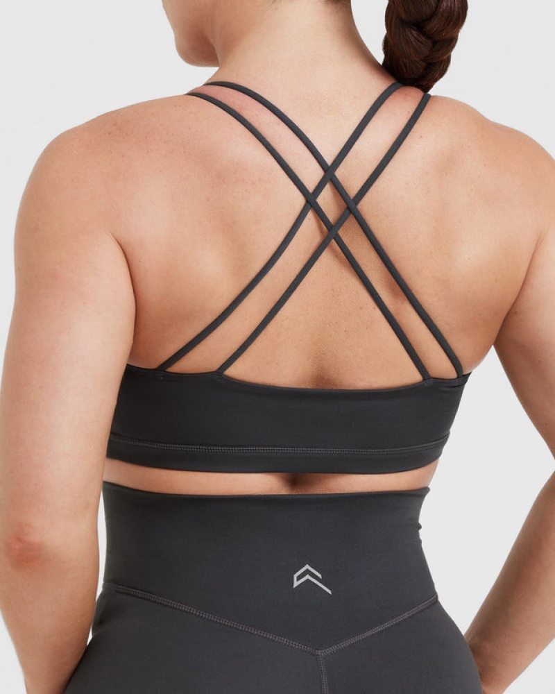 Oner Active Everyday Cross Over Bralette Sports Bras Sort | 963-QUEXRV