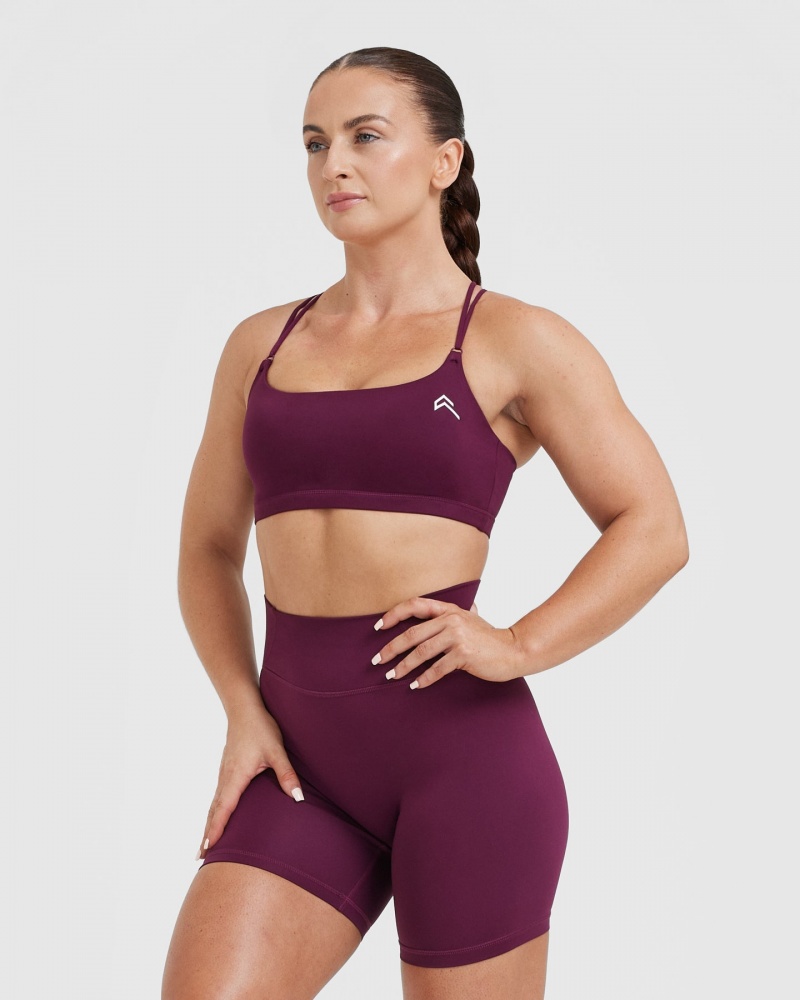 Oner Active Everyday Cross Over Bralette Sports Bras Lyserød | 385-XPLIFU