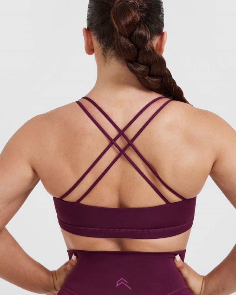 Oner Active Everyday Cross Over Bralette Sports Bras Lyserød | 385-XPLIFU