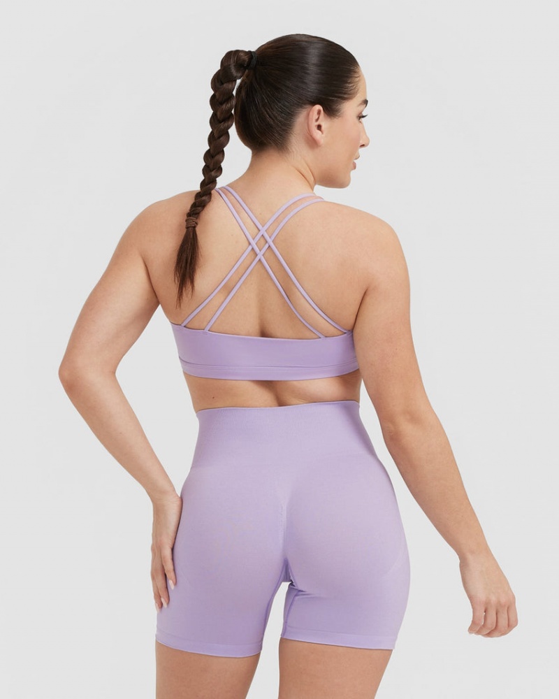 Oner Active Everyday Cross Over Bralette Sports Bras Lilla | 741-MRFZLX