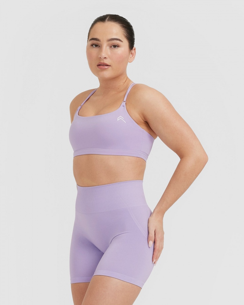 Oner Active Everyday Cross Over Bralette Sports Bras Lilla | 741-MRFZLX