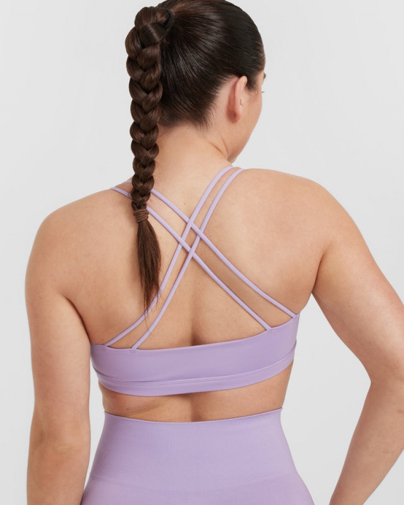 Oner Active Everyday Cross Over Bralette Sports Bras Lilla | 741-MRFZLX