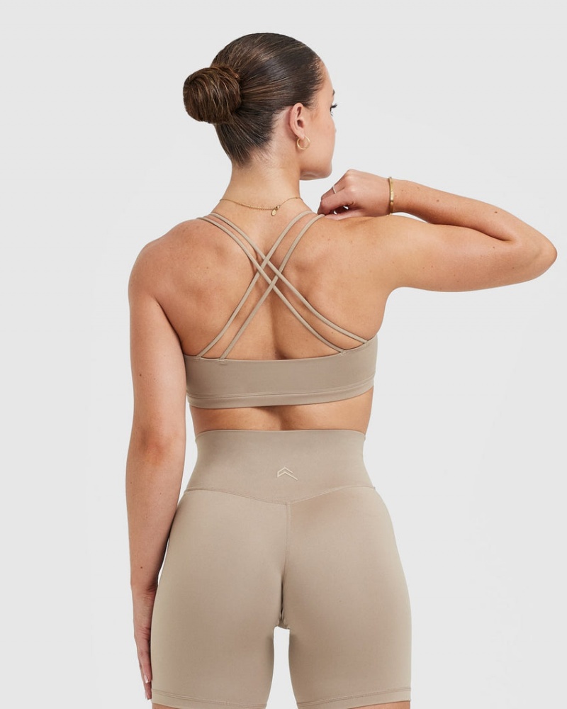 Oner Active Everyday Cross Over Bralette Sports Bras Grå | 146-IMKBEN