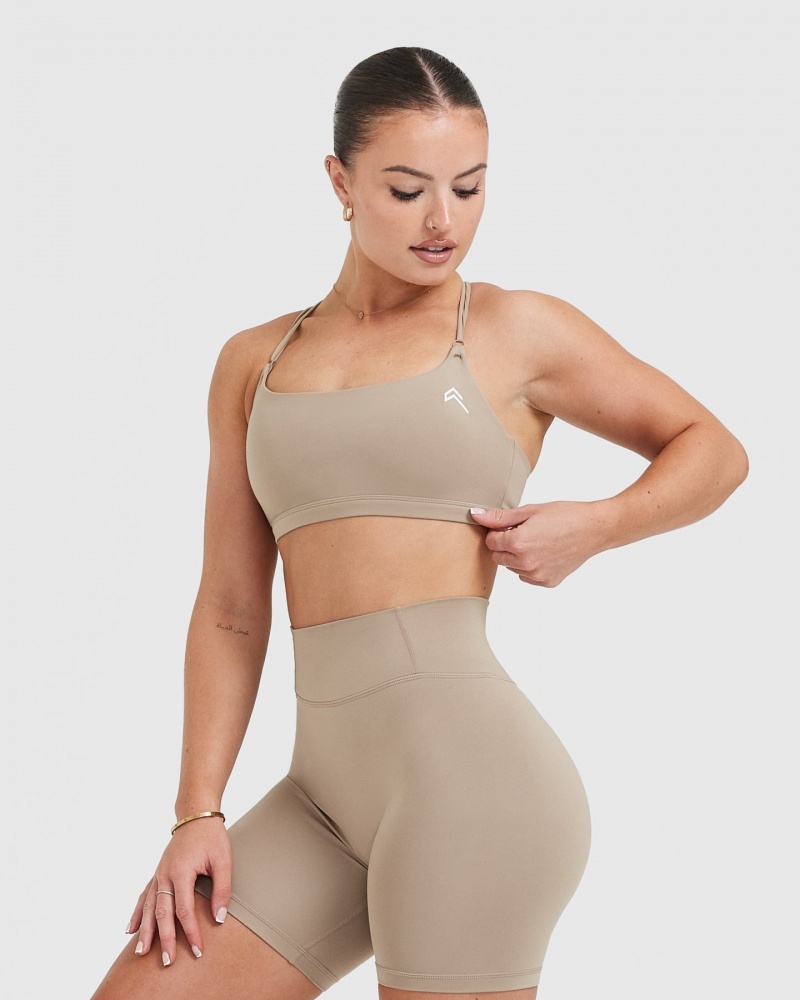 Oner Active Everyday Cross Over Bralette Sports Bras Grå | 146-IMKBEN