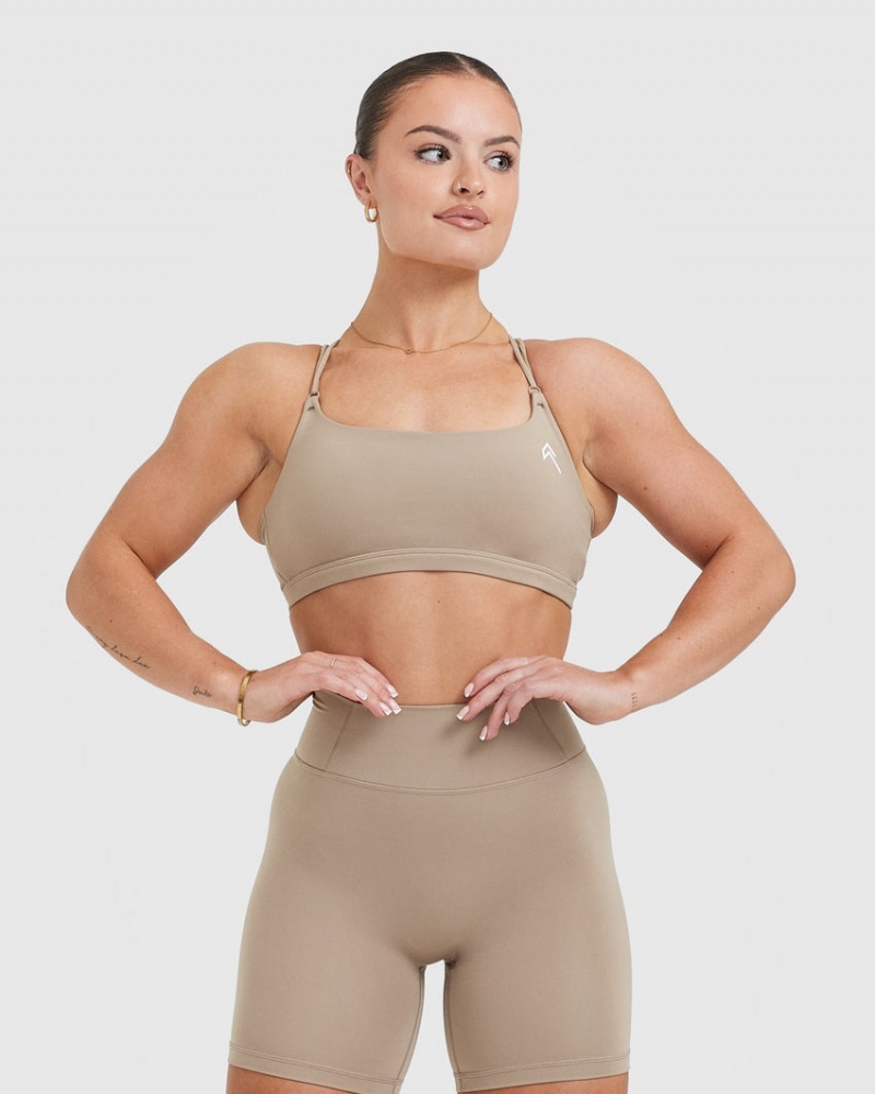 Oner Active Everyday Cross Over Bralette Sports Bras Grå | 146-IMKBEN