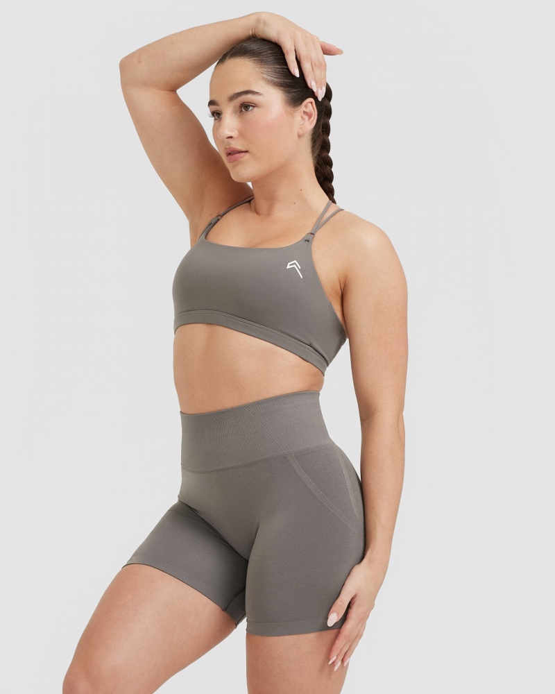 Oner Active Everyday Cross Over Bralette Sports Bras Grå | 037-PZGBMI