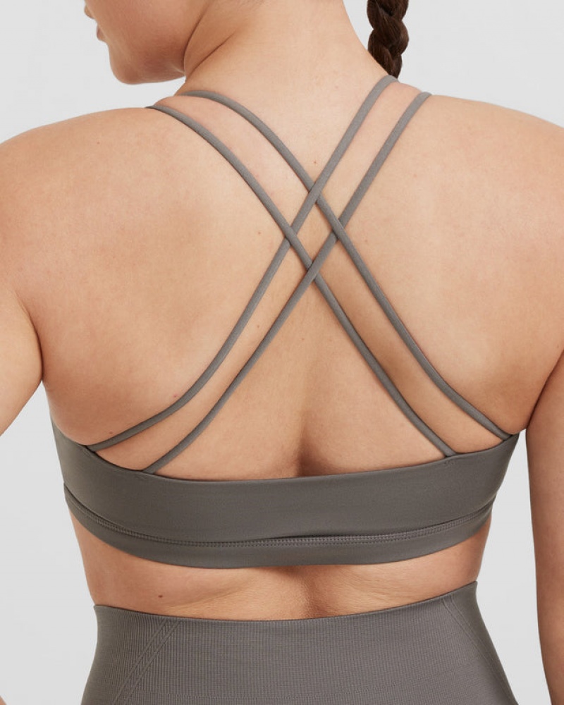 Oner Active Everyday Cross Over Bralette Sports Bras Grå | 037-PZGBMI