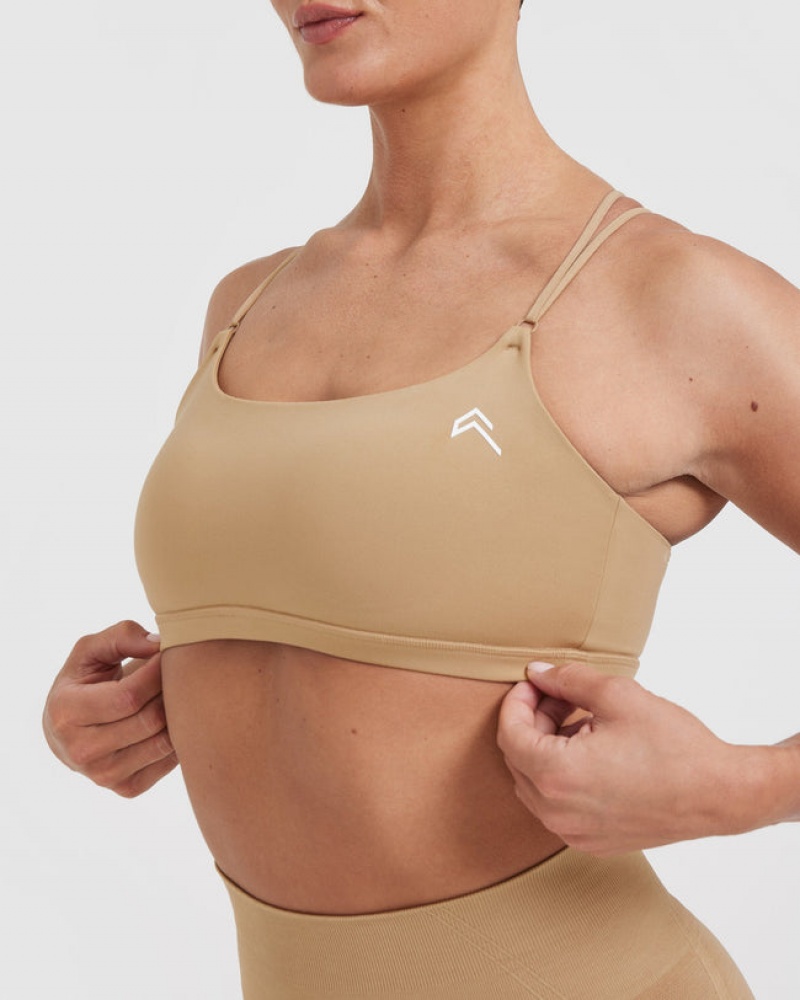 Oner Active Everyday Cross Over Bralette Sports Bras Brune | 435-RYCBNM