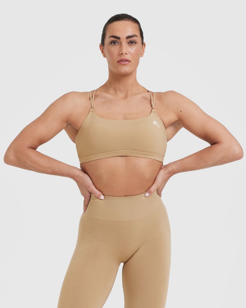 Oner Active Everyday Cross Over Bralette Sports Bras Brune | 435-RYCBNM