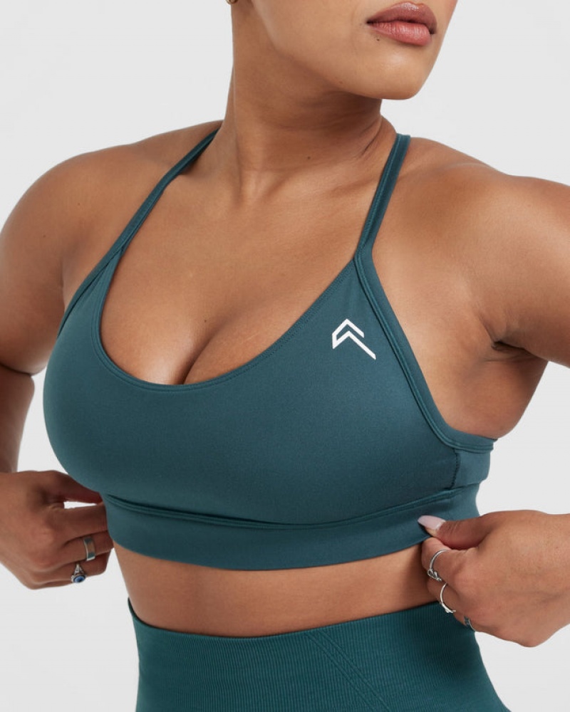 Oner Active Everyday Sports Bras Blå Turkis | 789-QFCRHJ