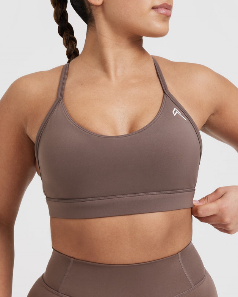 Oner Active Everyday Sports Bras Brune | 607-YLQMXV