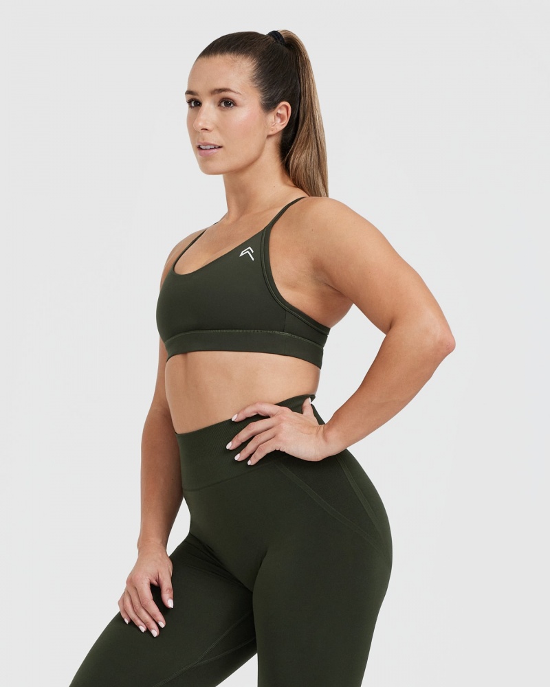 Oner Active Everyday Sports Bras Khaki | 019-ANMRZS