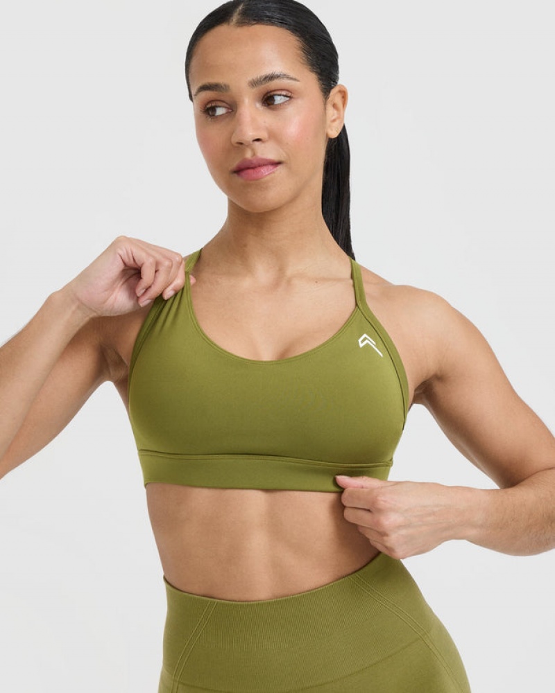 Oner Active Everyday Sports Bras Olivengrøn Grøn | 428-MFPRDE