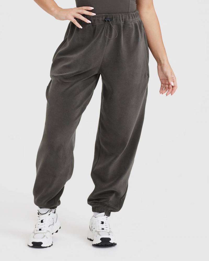 Oner Active Fleece Oversized Joggingbukser Dyb Grå Brune | 812-FRNBTI