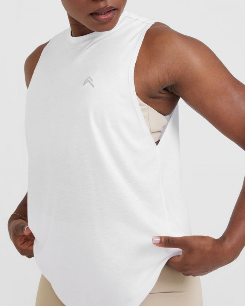 Oner Active Go To Muscle T Shirts Hvide | 137-GPILRV