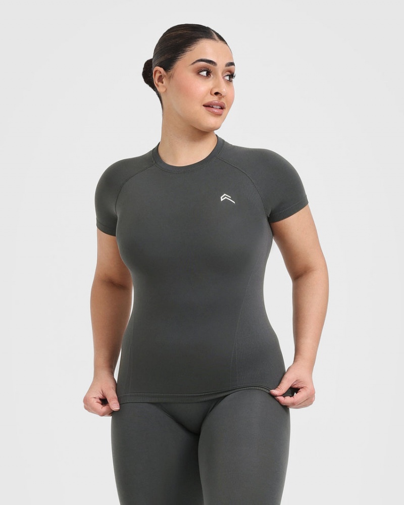 Oner Active Go To Seamless Fitted T Shirts Sort | 705-NJAWSV