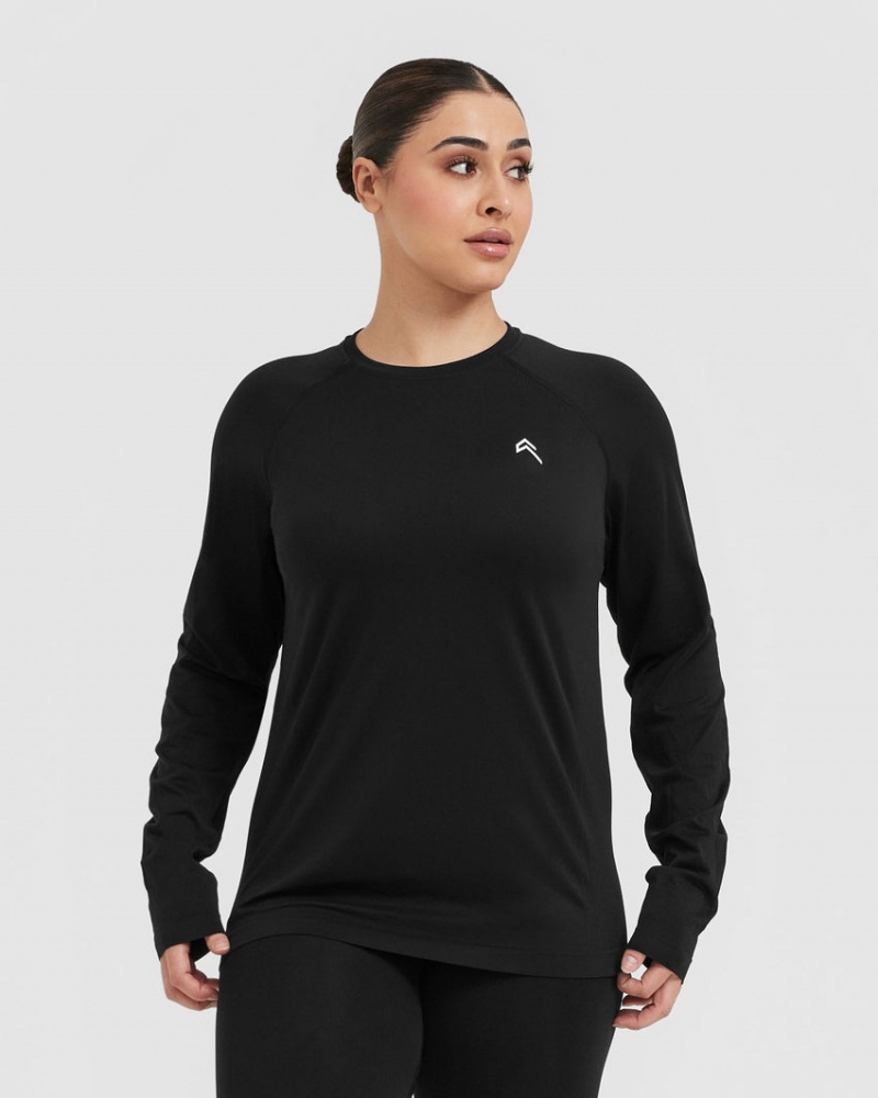 Oner Active Go To Seamless Loose Long Sleeve T Shirts Sort | 052-BGKSXH