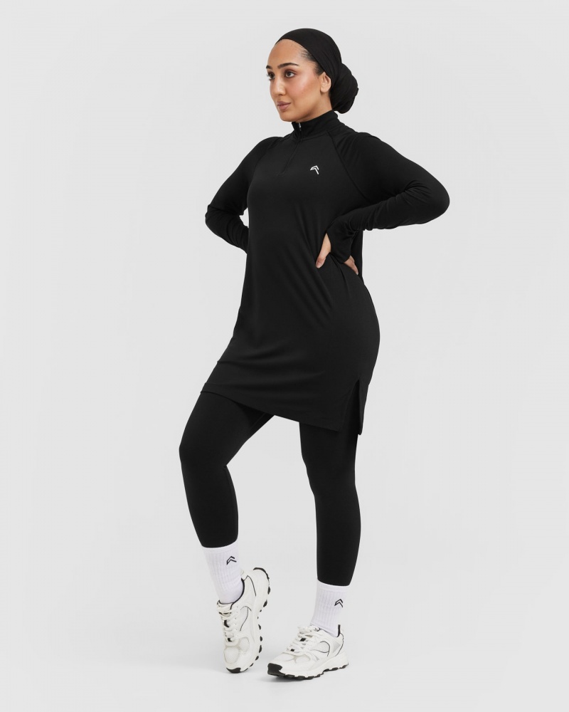 Oner Active Go To Seamless Loose Long Sleeve Longline T Shirts Sort | 429-NVJXSL