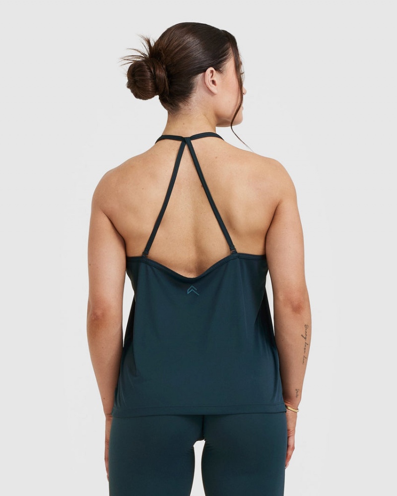 Oner Active Go To Strappy Loose T Shirts Blå | 649-MHNIWD