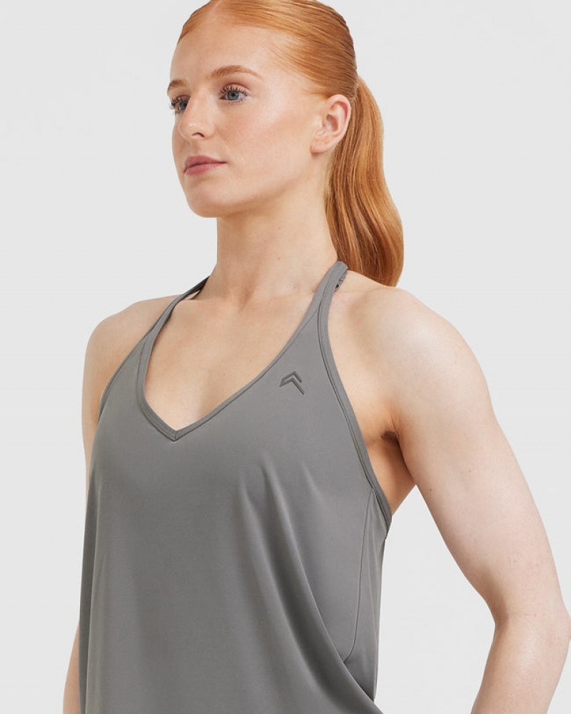 Oner Active Go To Strappy Loose T Shirts Grå | 436-RKNBMA