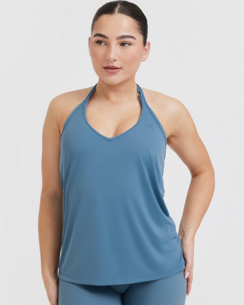 Oner Active Go To Strappy Loose T Shirts Blå | 137-DTWLHY