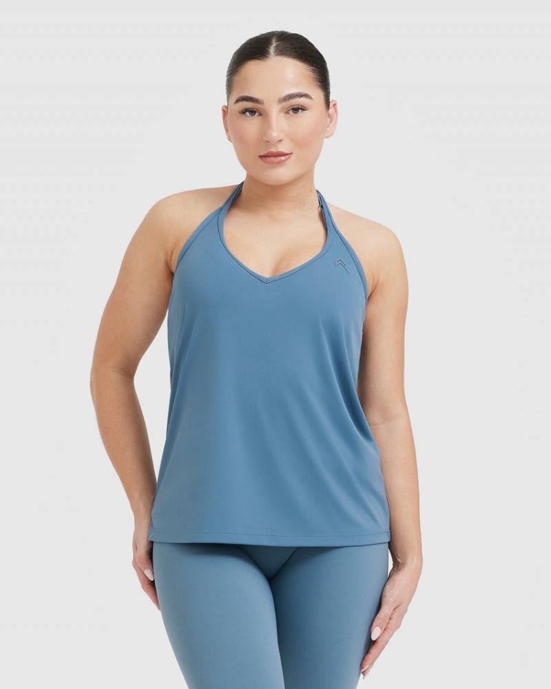 Oner Active Go To Strappy Loose T Shirts Blå | 137-DTWLHY